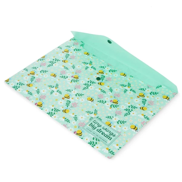 LEGAMI FOLDER WITH BUTTON FOLD & ORDER - BEE
