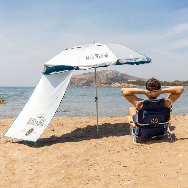 SEA UMBRELLA MAUI AND SONS 190/8 29/32mm WITH TILT AND SHADE - BLUE