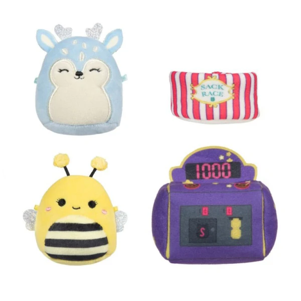 MICROMALLOWS - ΣΕΤ ΠΑΙΧΝΙΔΙΟΥ 4 τεμ. ΛΟΥΤΡΙΝΑ 6εκ. SQUISHMALLOWS & ΑΞΕΣΟΥΑΡ - GAME ON