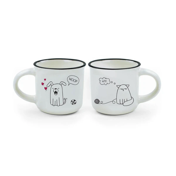 LEGAMI ΣΕΤ 2 ΚΟΥΠΕΣ ESPRESSO DOG & CAT
