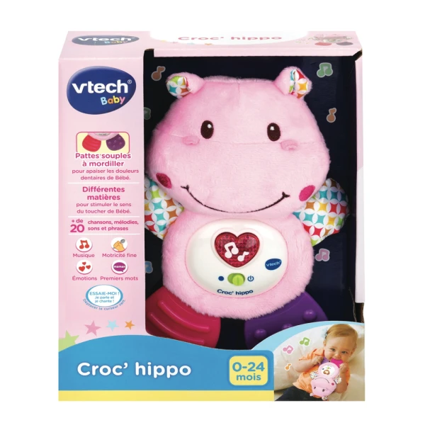 V-TECH PINK MUSICAL TEETHING HIPPO