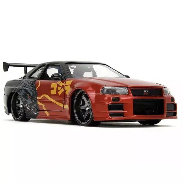 GODZILLA ΑΥΤΟΚΙΝΗΤΟ 1:24 2002 NISSAN SKYLINE GTR (R34)