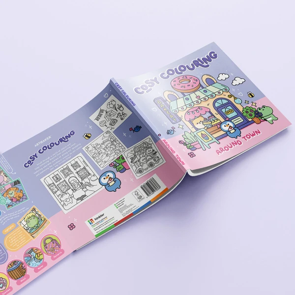 ART MAKER COSY COLOURING ΒΙΒΛΙΟ ΖΩΓΡΑΦΙΚΗΣ AROUND TOWN