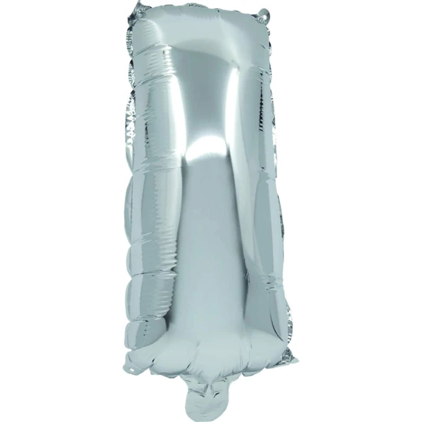 ΜΠΑΛΟΝΙ ΑΣΗΜΙ FOIL 32 cm ΓΡΑΜΜΑ I ΚΑΙ ΚΑΛΑΜΑΚΙ