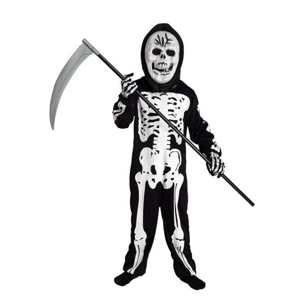KIDS CARNIVAL COSTUME SKELETOR 