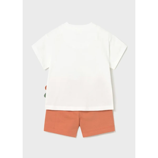 MAYORAL SET COTTON JERSEY PLAY SOFT ORANGE