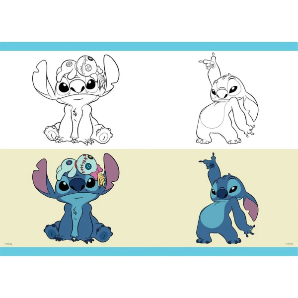 STAPLED NOTEBOOK 17X25 cm 40 SHEETS LILO & STITCH - 2 DESIGNS