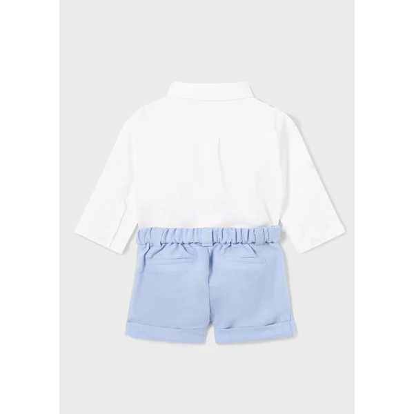 MAYORAL SET TROUSERS SHORT VEST DARK AZURE