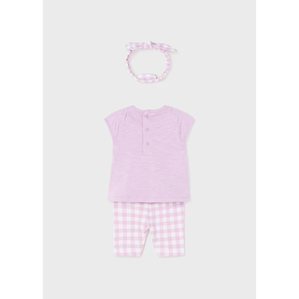 MAYORAL CAPRI SET WITH HAIRBAND LILAC