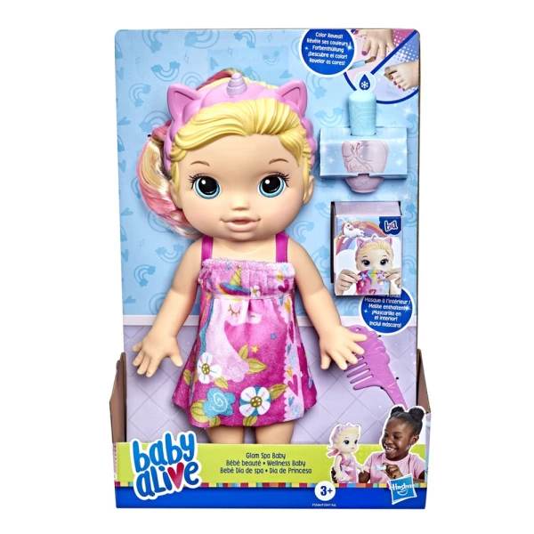 BABY ALIVE ΚΟΥΚΛΑ GLAM SPA BABY BLONDE