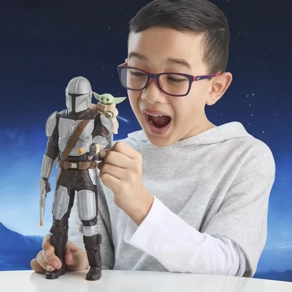 STAR WARS MOVIE FEATURE ELECTRONIC FIGURE MANDALORIAN & GROGU