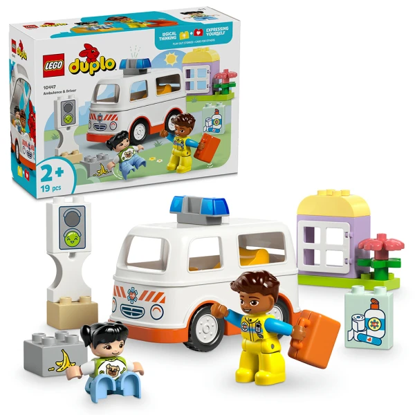 LEGO® DUPLO® ΑΣΘΕΝΟΦΟΡΟ & ΟΔΗΓΟΣ