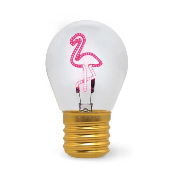 LEGAMI TABLE LIGHTBULB-SHAPED TABLE LAMP BULB FICTION - FLAMINGO
