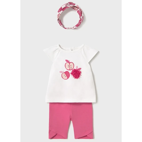MAYORAL SET LEGGINGS ΚΑΠΡΙ AND HEADBAND PINK INTENSE