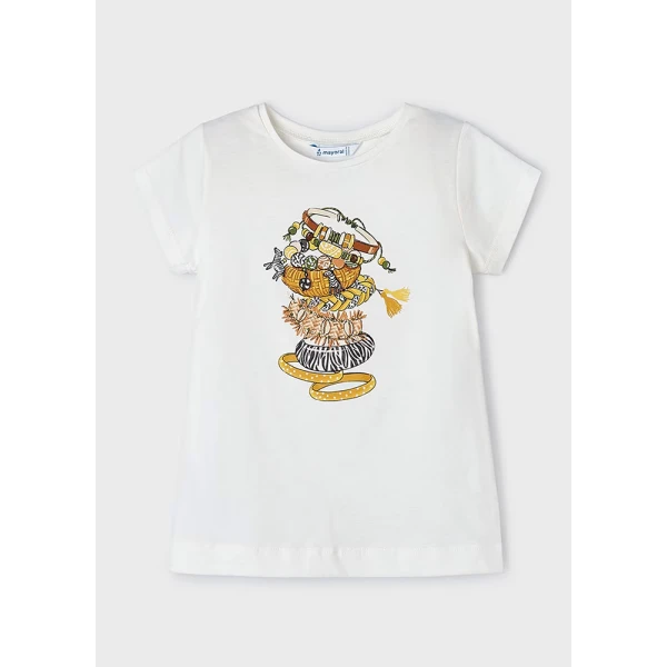 MAYORAL SHORT SLEEVES BLOUSE GOLD