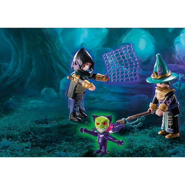 PLAYMOBIL NOVELMORE ΑΜΑΞΑ ΜΕ ΚΥΝΗΓΟ ΤΕΡΑΤΩΝ