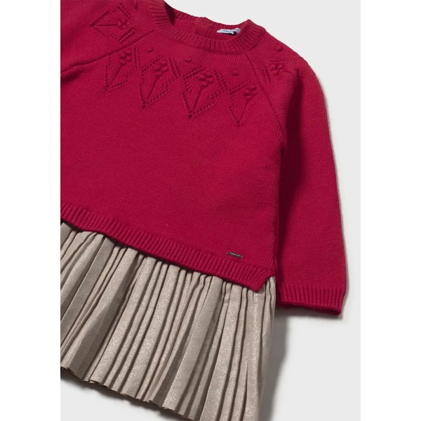 MAYORAL DRESS COORDINATED KNITTED RED 