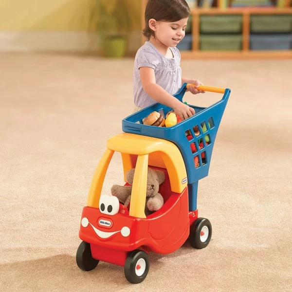 LITTLE TIKES COZY COUPE SHOPPING CART RED