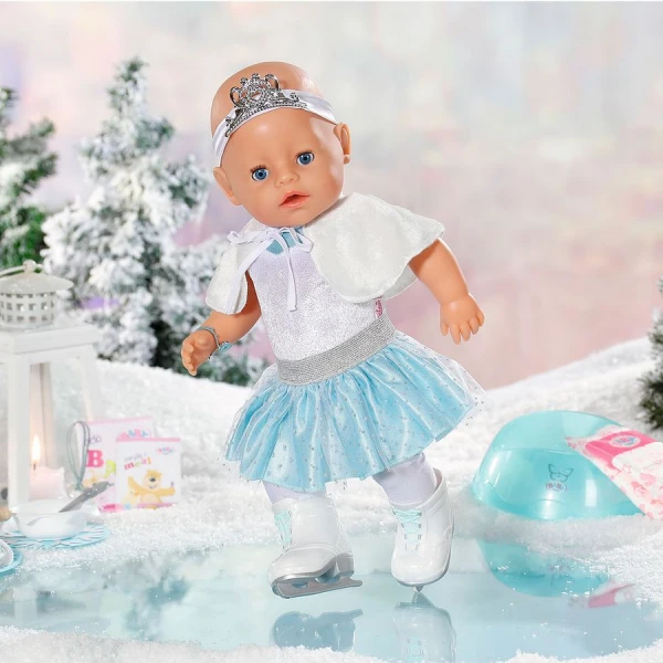 ZAPF CREATION DOLL BABY BORN ICE BALLERINA SOFT TOUCH 43 cm