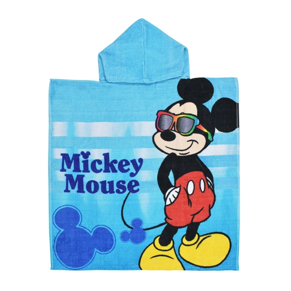PONCHO BEACH TOWEL 50X100 cm MICKEY FRIENDS