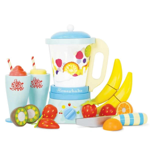 LE TOY VAN WOODEN SET BLENDER WITH FRUITS