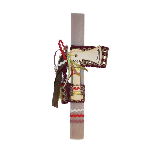 UNIKER ΧΕΙΡΟΠΟΙΗΤΗ ΑΡΩΜΑΤΙΚΗ ΛΑΜΠΑΔΑ 30 cm BEIGE ΤΣΕΚΟΥΡΙ ΙΝΔΙΑΝΟΥ