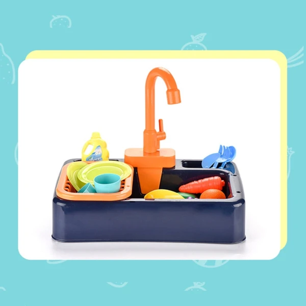 SINK WITH WATER AND ACCESSORIES -4 COLORS