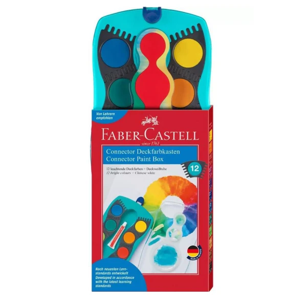 FABER-CASTELL ΝΕΡΟΜΠΟΓΙΕΣ CONNECTOR ΣΕΤ ΤΩΝ 12 ΤΥΡΚΟΥΑΖ