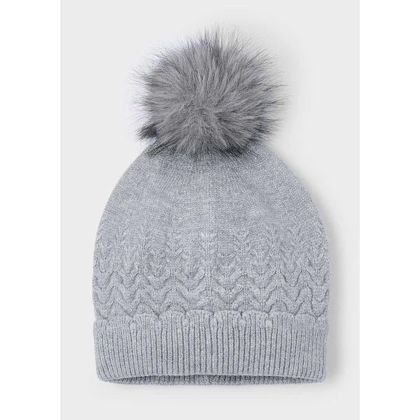 MAYORAL HAT KNITTED SILVER DARK