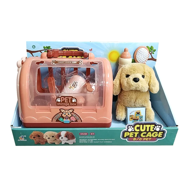 GROOMING SET WALKING DOG WITH SOUND & COIFFURE ACCESSORIES