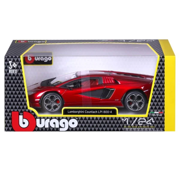BBURAGO 1:24 LAMBORGHINI COUNTACH LPI 800-4 RED