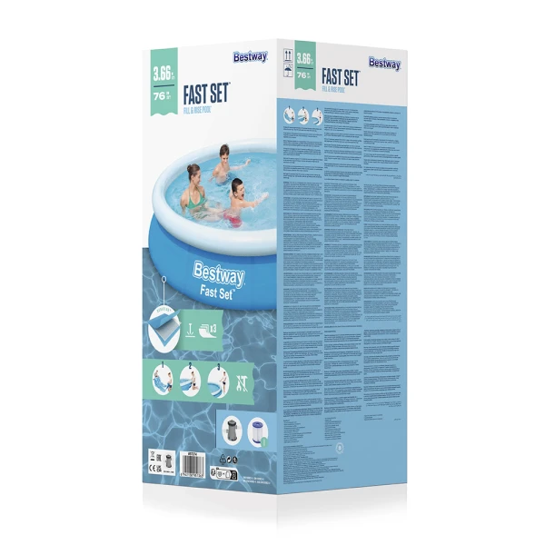 BESTWAY ΣΕΤ ΠΙΣΙΝΑ 366X76 εκ. FAST SET