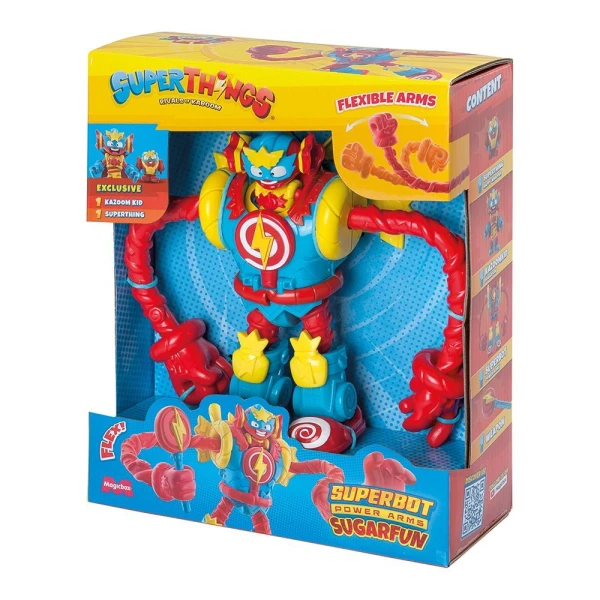SUPERTHINGS SUPERBOT POWER ARMS WITH SUGARFUN FIGURES FOR AGES 4+