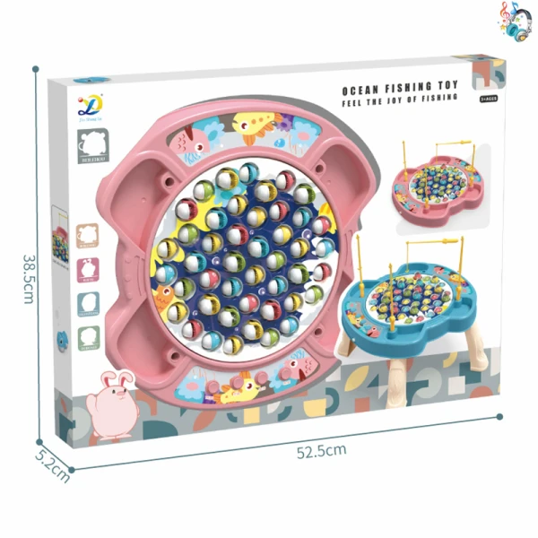 FISHING TABLE WITH LIGHTS AND SOUNDS - PINK