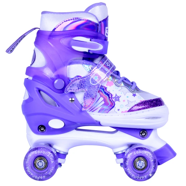 ADJUSTABLE KIDS ROLLER SKATES No 39-42 LILAC