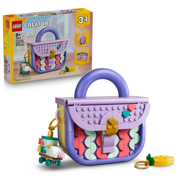 LEGO CREATOR 3IN1 ΤΕΧΝΗ ΚΑΙ ΜΟΔΑ ΤΣΑΝΤΑ ΜΕ ΑΠΟΘΗΚΕΥΤΙΚΟ ΧΩΡΟ