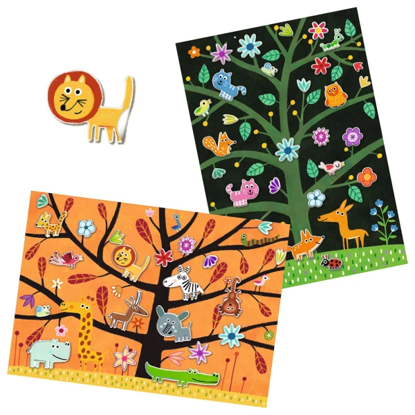 DJECO I CREATE STICKERS SAVANNA