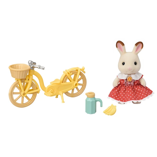 THE SYLVANIAN FAMILIES CHOCOLATE RABBIT GIRL\'S CYCLING RIDE