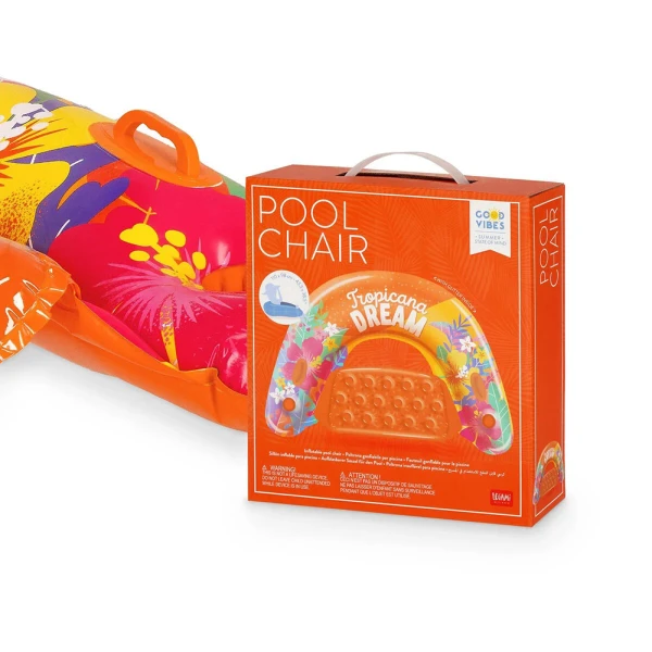 LEGAMI INFLATABLE POOL CHAIR TROPICANA DREAM