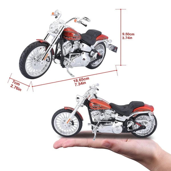 MAISTO 1:12 H-D MOTORCYCLES 2014 CVO BREAKOUT MET ORANGE