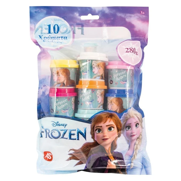 AS 10 DOUGH JARS 1OZ IN A BAG FROZEN FOR AGES 3+