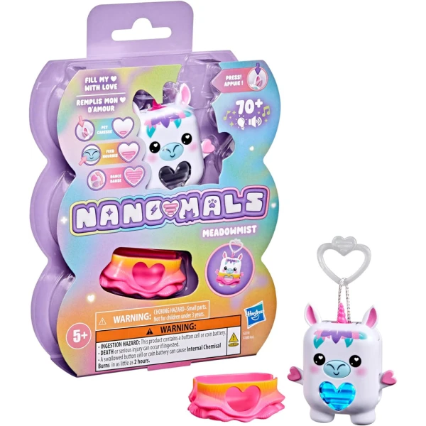 NANO-MALS ELECTRONIC FIDGET PET - MEADOWMIST THE WHITE UNICORN