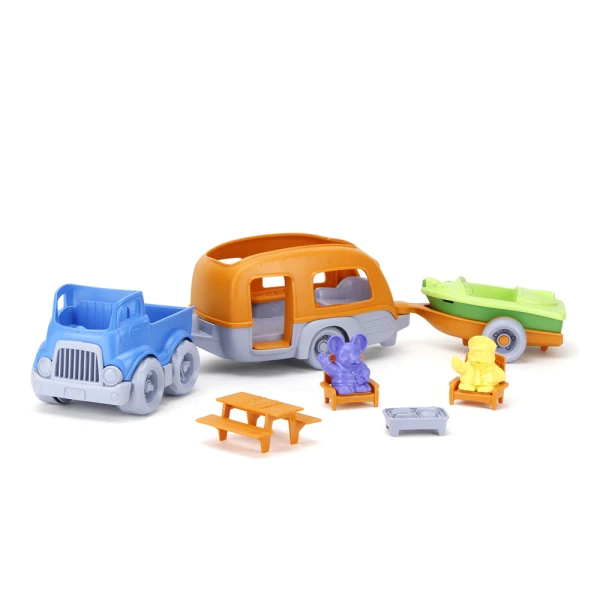 GREEN TOYS ΣΕΤ ΚΑΤΑΣΚΗΝΩΣΗΣ ΜΕ ΟΧΗΜΑΤΑ RVCO-1459
