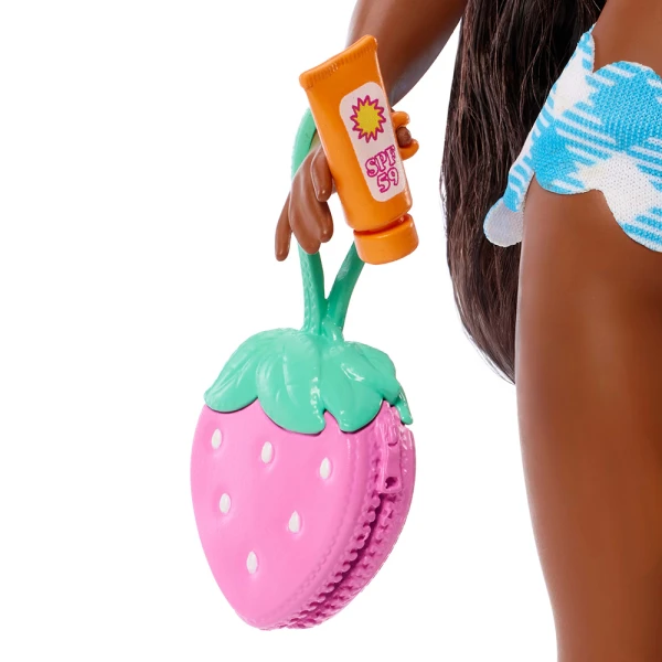 BARBIE DREAM BESTIES IMPULSE DOLL WITH CHECKERED LIGHT BLUE SWIMSUIT