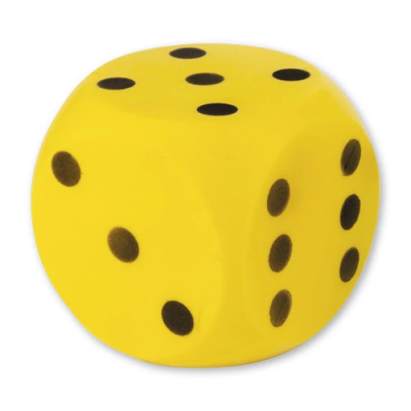 DADO SOFT SPONGE DICE SMALL 10X10 cm - 3 COLOURS
