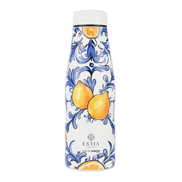 ESTIA HOME ART THERMAL TRAVEL FLASK 500ml - AMALFI COAST