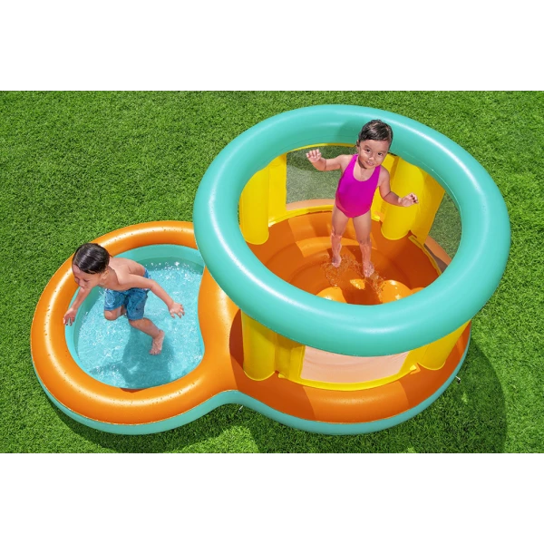 BESTWAY INFLATABLE TRAMPOLINE 239X142X102 cm WITH POOL JUMPTOPIA