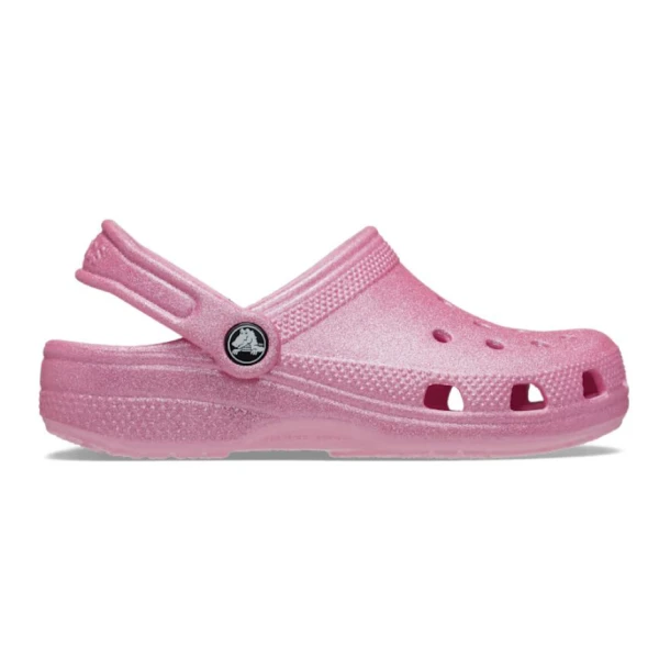 CROCS CLASSIC GLITTER CLOG K PINK TWEED GLITTER