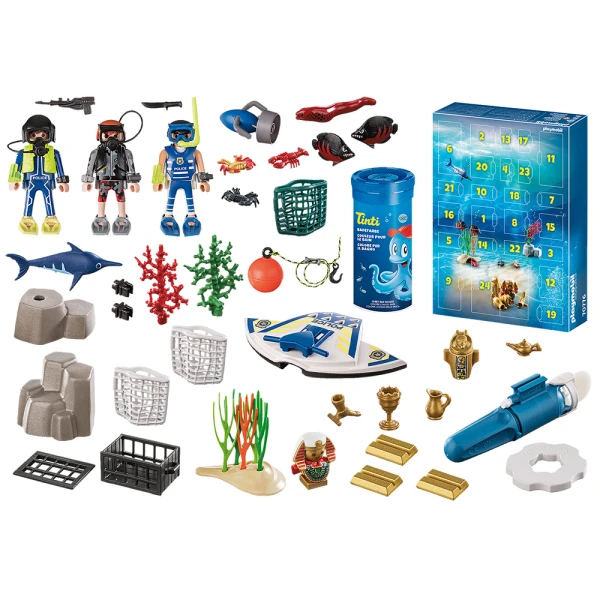 PLAYMOBIL CITY ACTION ΧΡΙΣΤΟΥΓΕΝΝΙΑΤΙΚΟ ΗΜΕΡΟΛΟΓΙΟ - ΥΠΟΒΡΥΧΙΑ ΑΠΟΣΤΟΛΗ ΑΣΤΥΝΟΜΙΑΣ