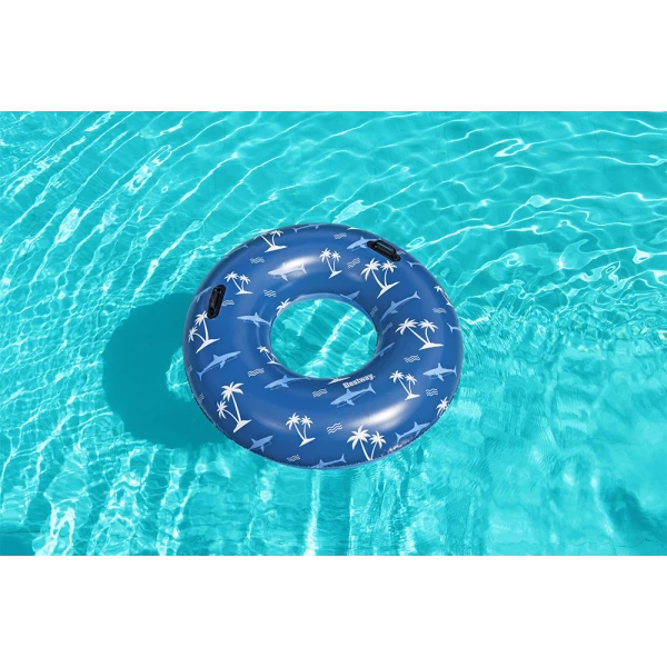 BESTWAY INFLATABLE SWIM TUBE 119 cm NAUTICAL BLUE